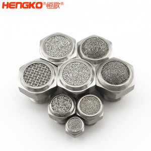 定制加工不銹鋼燒結消聲器耐高溫降噪_粉末